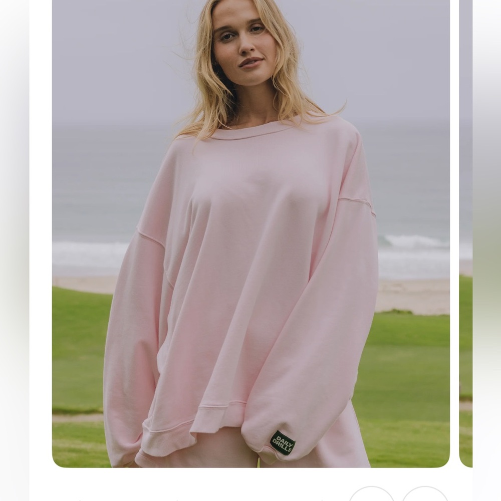 Daily Drills Cupid Pink Crewneck